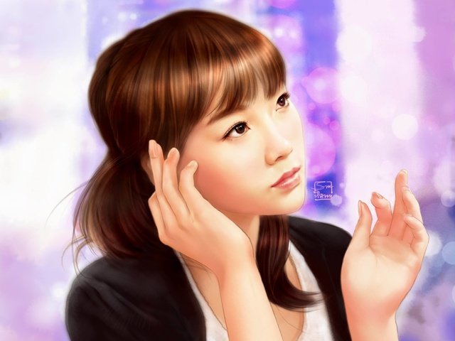 Обои арт, девушка, азиатка, snsd, girls generation, taeyeon, art, girl, asian разрешение 4667x3840 Загрузить