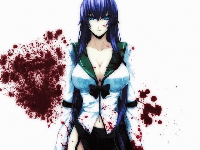 Обои девушка, аниме, highschool of the dead, kartinka, syuzhet, yepizod, рисоунок, girl, anime, risunok разрешение 1920x1200 Загрузить