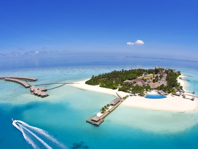 Обои море, остров, тропики, мальдивы, sea, island, tropics, the maldives разрешение 4849x3065 Загрузить