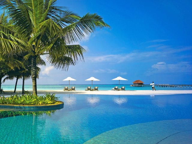 Обои море, пляж, отдых, курорт, тропики, мальдивы, sea, beach, stay, resort, tropics, the maldives разрешение 3000x2250 Загрузить