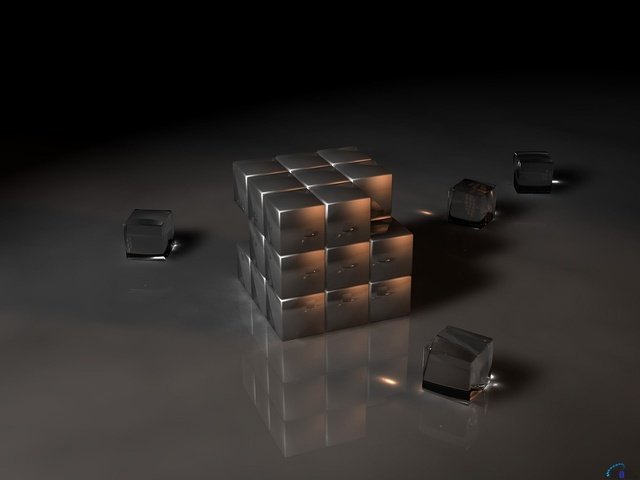 Обои графика, кубики, квадраты, стекло, 3д, кубик рубика, 3d art, graphics, cubes, squares, glass, 3d, rubik's cube разрешение 1920x1440 Загрузить