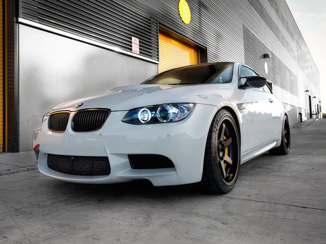 Обои белый, белая, диски, бмв, e92, wheels, дневной свет, volk racing, м3, white, drives, bmw, daylight, m3 разрешение 1920x1080 Загрузить