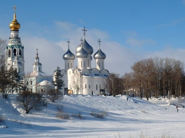Обои церковь в вологде, church in vologda разрешение 2560x1440 Загрузить