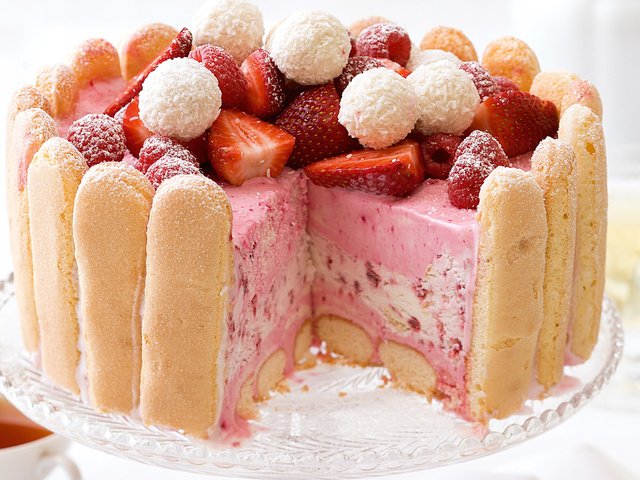 Обои клубника, торт, десерт, пирожное, strawberry, cake, dessert разрешение 2560x1600 Загрузить