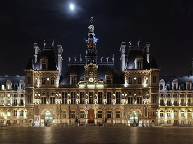 Обои париж, площадь, отель, hotel de ville, отель-де-виль, франци, paris, area, the hotel, the hotel de ville, france разрешение 2560x1600 Загрузить