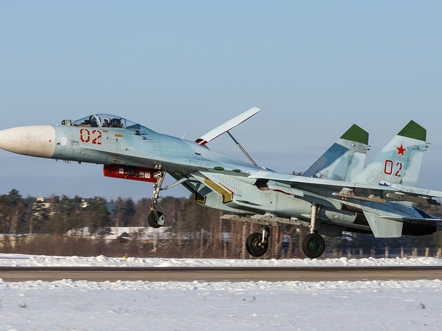 Обои истребитель, взлёт, су-27, flanker, fighter, the rise, su-27 разрешение 1920x1200 Загрузить