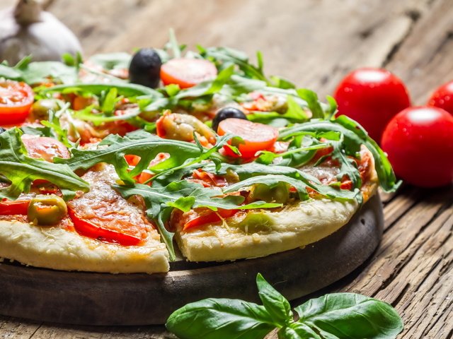 Обои макро, еда, пицца, homemade pizza, macro, food, pizza разрешение 2560x1440 Загрузить