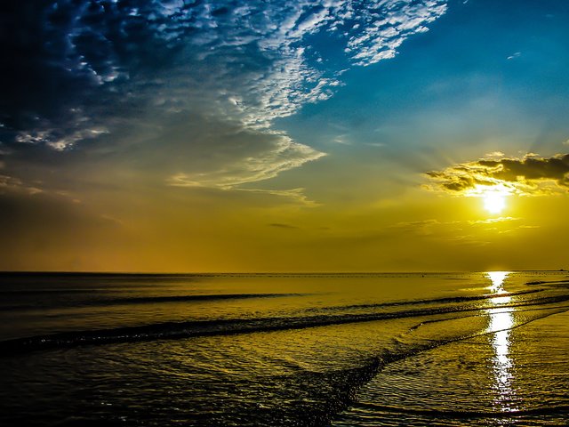 Обои восход солнца на побережье, яньтай (китай), sunrise on the coast, yantai (china) разрешение 1920x1200 Загрузить