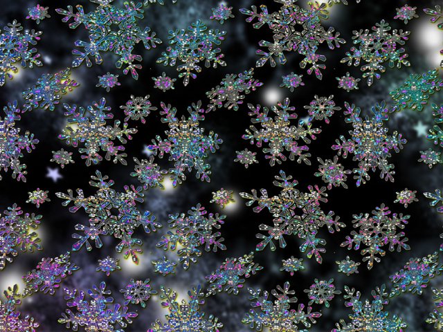 Обои снежинки, звездочки, огоньки, snowflakes, stars, lights разрешение 2560x1600 Загрузить