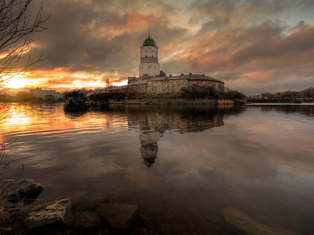 Обои осень, россия, выборг, выборгский замок, autumn, russia, vyborg разрешение 1920x1200 Загрузить