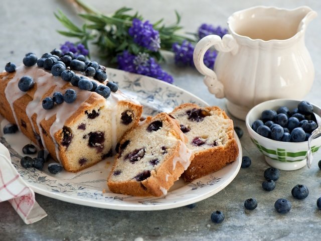 Обои черника, выпечка, глазурь, кекс, blueberries, cakes, glaze, cupcake разрешение 4256x2832 Загрузить