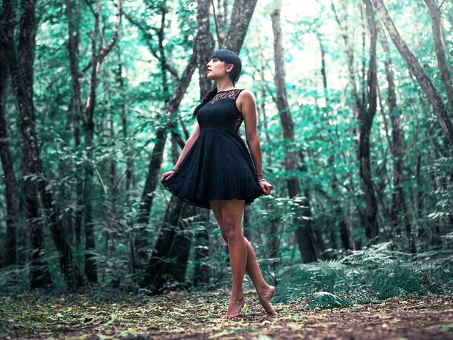 Обои лес, девушка, платье, forest, girl, dress разрешение 1920x1080 Загрузить