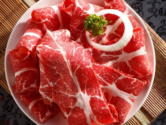 Обои зелень, лук, мясо, свежее, greens, bow, meat, fresh разрешение 3648x3335 Загрузить