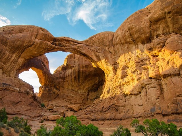 Обои скалы, каньон, сша, юта, арка, национальный парк зайон, rocks, canyon, usa, utah, arch, zion national park разрешение 1920x1080 Загрузить