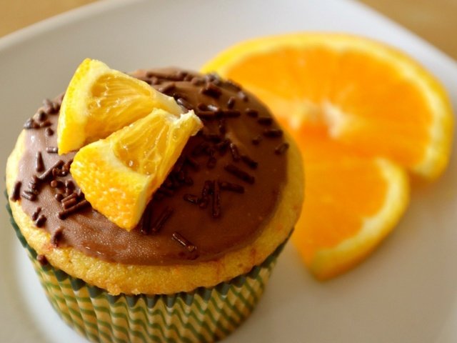 Обои апельсин, сладкое, выпечка, десерт, пирожное, кекс, orange, sweet, cakes, dessert, cake, cupcake разрешение 1920x1200 Загрузить