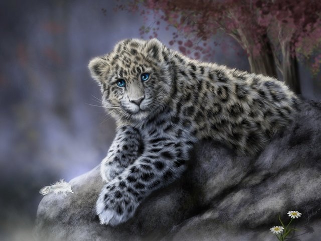 Обои арт, леопард, дальневосточный, art, leopard, far east разрешение 2382x1764 Загрузить