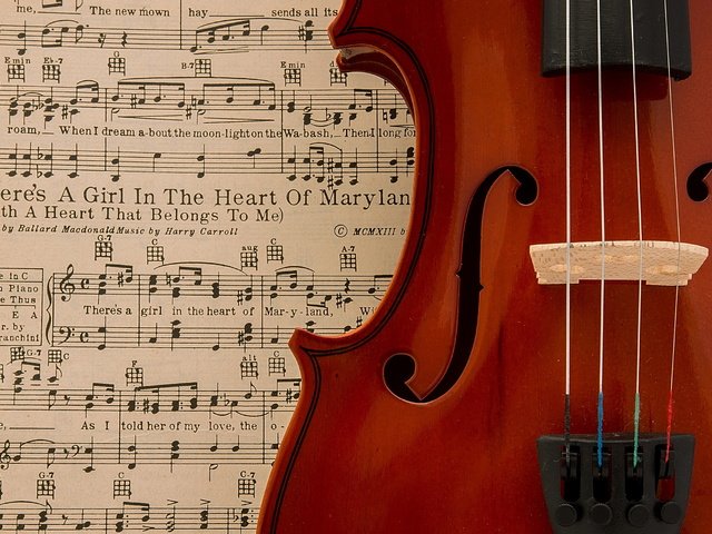 Обои ноты, скрипка, музыка, notes, violin, music разрешение 2560x1707 Загрузить