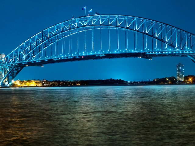 Обои ночь, фонари, огни, река, мост, набережная, сидней, австралия, night, lights, river, bridge, promenade, sydney, australia разрешение 3500x2000 Загрузить