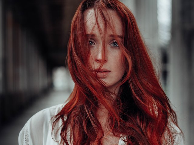 Обои девушка, портрет, рыжая, girl, portrait, red разрешение 7000x4667 Загрузить