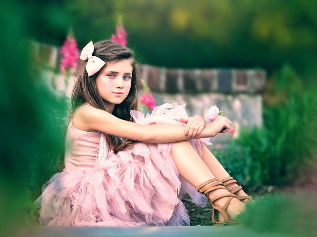 Обои платье, цветок, девочка, serene, ashlyn mae, dress, flower, girl разрешение 2000x1333 Загрузить