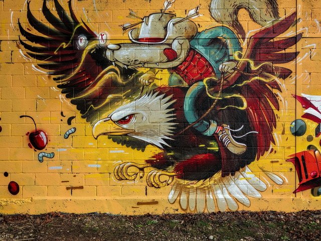 Обои стена, орел, графити, wall, eagle, grafiti разрешение 2048x1365 Загрузить