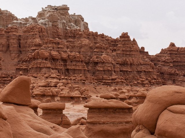 Обои каньон, красота, сша, штат юта, гоблин долина, canyon, beauty, usa, utah, goblin valley разрешение 1920x1280 Загрузить