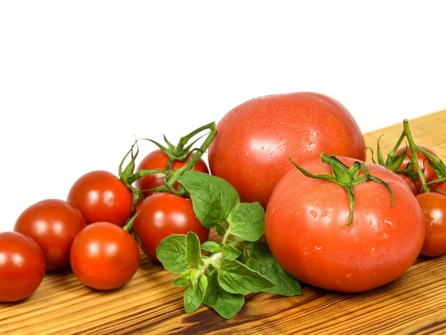 Обои помидоры, томаты, базилик, tomatoes, basil разрешение 3600x2200 Загрузить