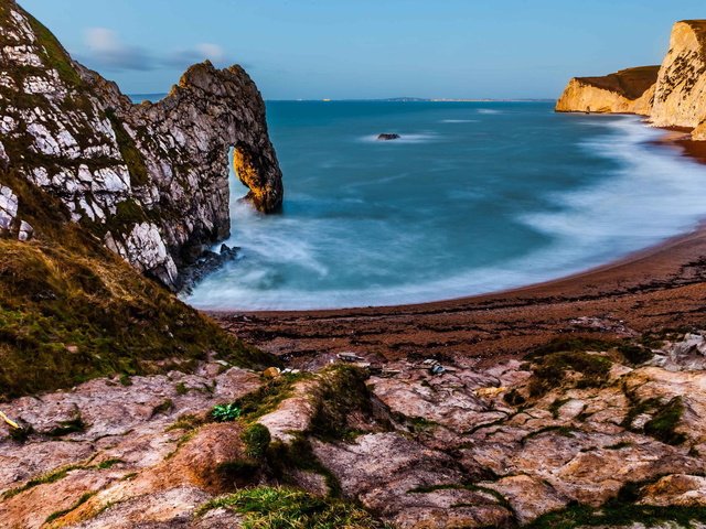 Обои пейзаж, море, скала, пляж, побережье, арка, landscape, sea, rock, beach, coast, arch разрешение 2048x1206 Загрузить