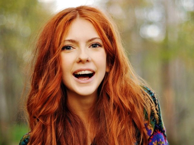 Обои девушка, улыбка, взгляд, рыжая, модель, волосы, лицо, girl, smile, look, red, model, hair, face разрешение 1920x1080 Загрузить