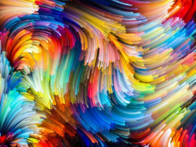 Обои абстракт, расцветка, абстракция, красочная, фон, краски, цвет, радуга, всплеск, живопись, abstract, colors, abstraction, colorful, background, paint, color, rainbow, splash, painting разрешение 3600x2700 Загрузить