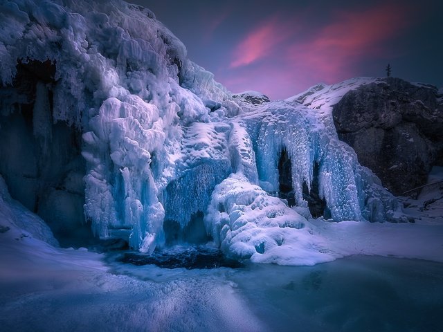 Обои зима, мороз, водопад, лёд, норвегия, хемседал, rjukandefoss, замёрзший, winter, frost, waterfall, ice, norway, hemsedal, frozen разрешение 2048x1367 Загрузить