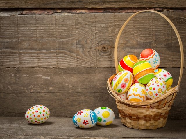 Обои корзина, пасха, яйца крашеные, basket, easter, the painted eggs разрешение 5472x3648 Загрузить