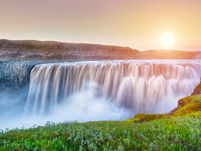 Обои река, водопад, исландия, водопад деттифосс, dettifoss, dettifoss waterfall, river, waterfall, iceland разрешение 3840x2400 Загрузить