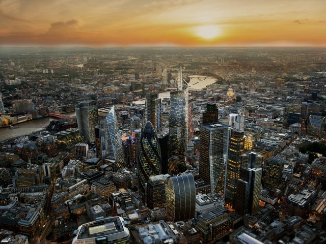 Обои панорама, лондон, город, мегаполис, англия, небоскрёб, panorama, london, the city, megapolis, england, skyscraper разрешение 3840x2160 Загрузить