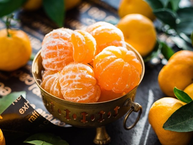 Обои фрукты, цитрус, мандарины, fruit, citrus, tangerines разрешение 3800x3053 Загрузить