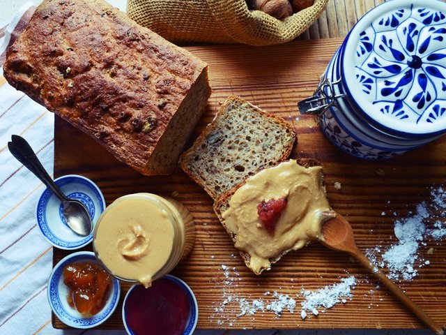 Обои бутерброд, джем, хлеб, завтрак, арахисовая паста, sandwich, jam, bread, breakfast, peanut butter разрешение 2860x2000 Загрузить