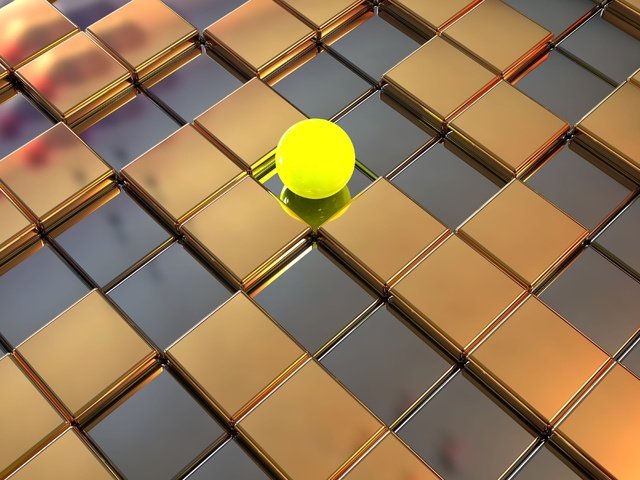 Обои шар, квадраты, кубы, шарик, поверхность, 3д, ball, squares, cuba, surface, 3d разрешение 3600x2700 Загрузить