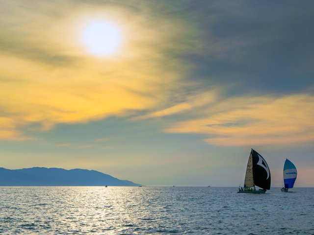 Обои закат, море, яхты, sunset, sea, yachts разрешение 5827x3885 Загрузить