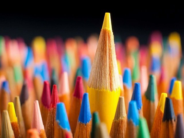 Обои макро, разноцветные, карандаши, цветные карандаши, macro, colorful, pencils, colored pencils разрешение 2560x1600 Загрузить