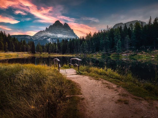 Обои италия, доломитовые альпы, lake antorno, italy, the dolomites разрешение 2048x1367 Загрузить