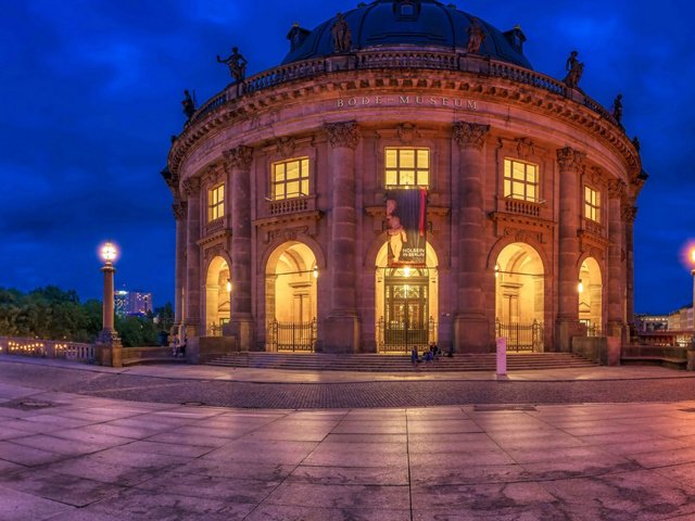 Обои вечер, подсветка, германия, берлин, bode-museum, the evening, backlight, germany, berlin разрешение 1920x1080 Загрузить