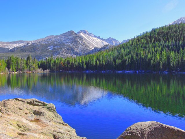 Обои озеро, горы, лес, колорадо, lake, mountains, forest, colorado разрешение 1920x1279 Загрузить