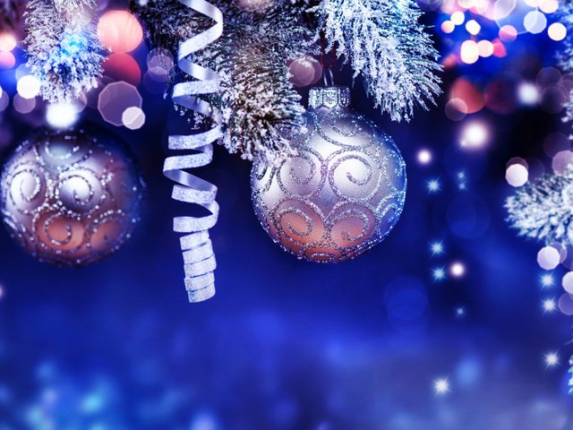 Обои новый год, шары, игрушки, праздник, рождество, новогоднее украшение, ветки ели, new year, balls, toys, holiday, christmas, christmas decoration, fir-tree branches разрешение 1920x1200 Загрузить