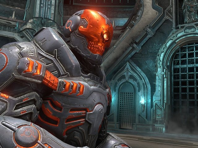 Обои игра, скин, doomguy, doom eternal, палач рока, the game разрешение 1920x1080 Загрузить