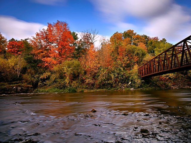 Обои мост, канада, bridge, canada разрешение 4096x2730 Загрузить