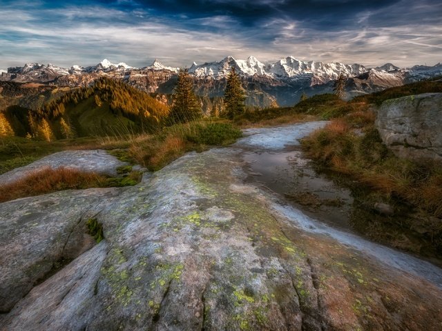 Обои небо, горы, осень, the sky, mountains, autumn разрешение 3840x2160 Загрузить