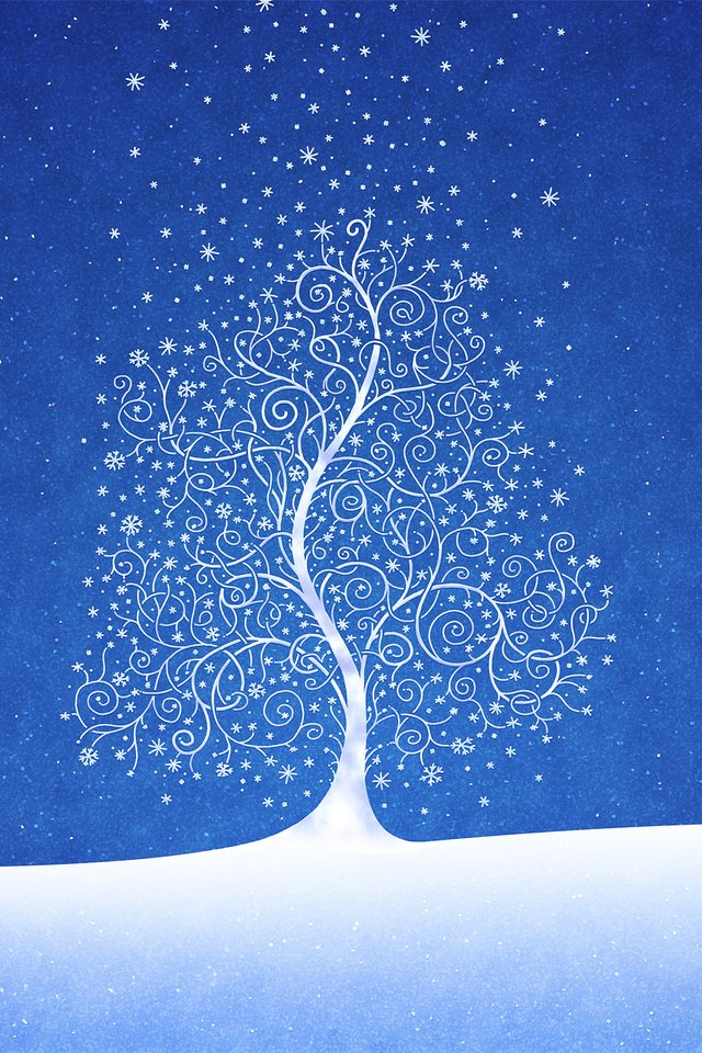 Обои рисунок, снег, дерево, новый год, синий, ри, figure, snow, tree, new year, blue разрешение 2560x1600 Загрузить