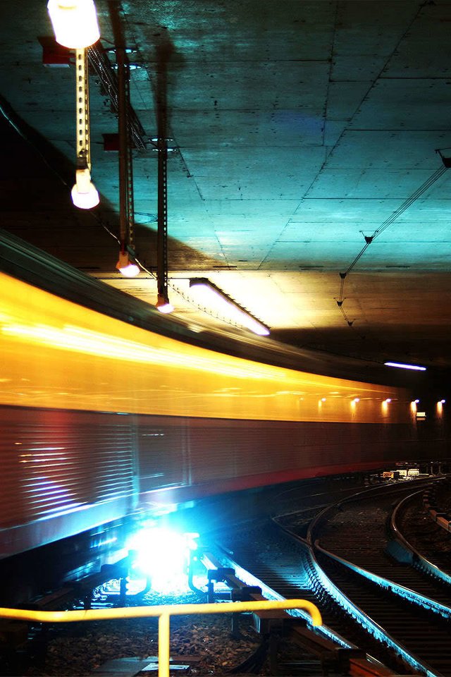 Обои огни, туннель, метро, lights, the tunnel, metro разрешение 1920x1200 Загрузить