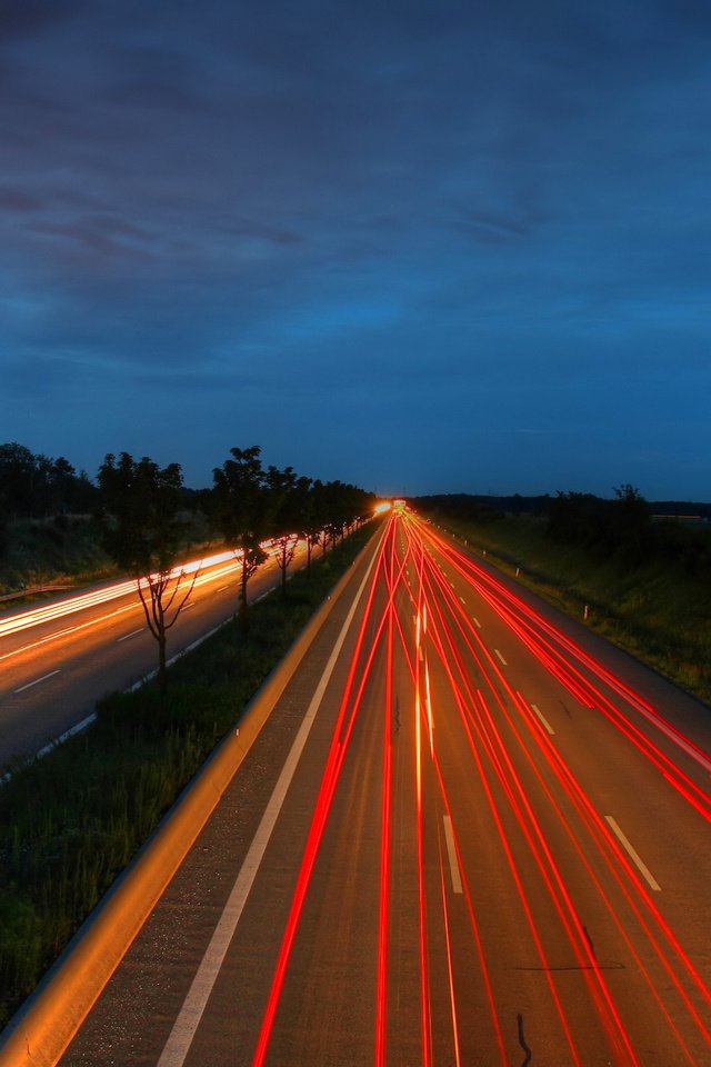 Обои ночь, пейзаж, ночная дорога, хай вей, high way, night, landscape, night road, hai wei разрешение 2560x1600 Загрузить