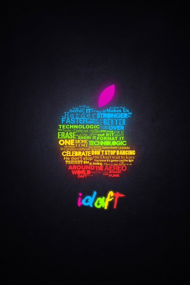 Обои свечение, яблоко, эппл, glow, apple разрешение 1920x1200 Загрузить